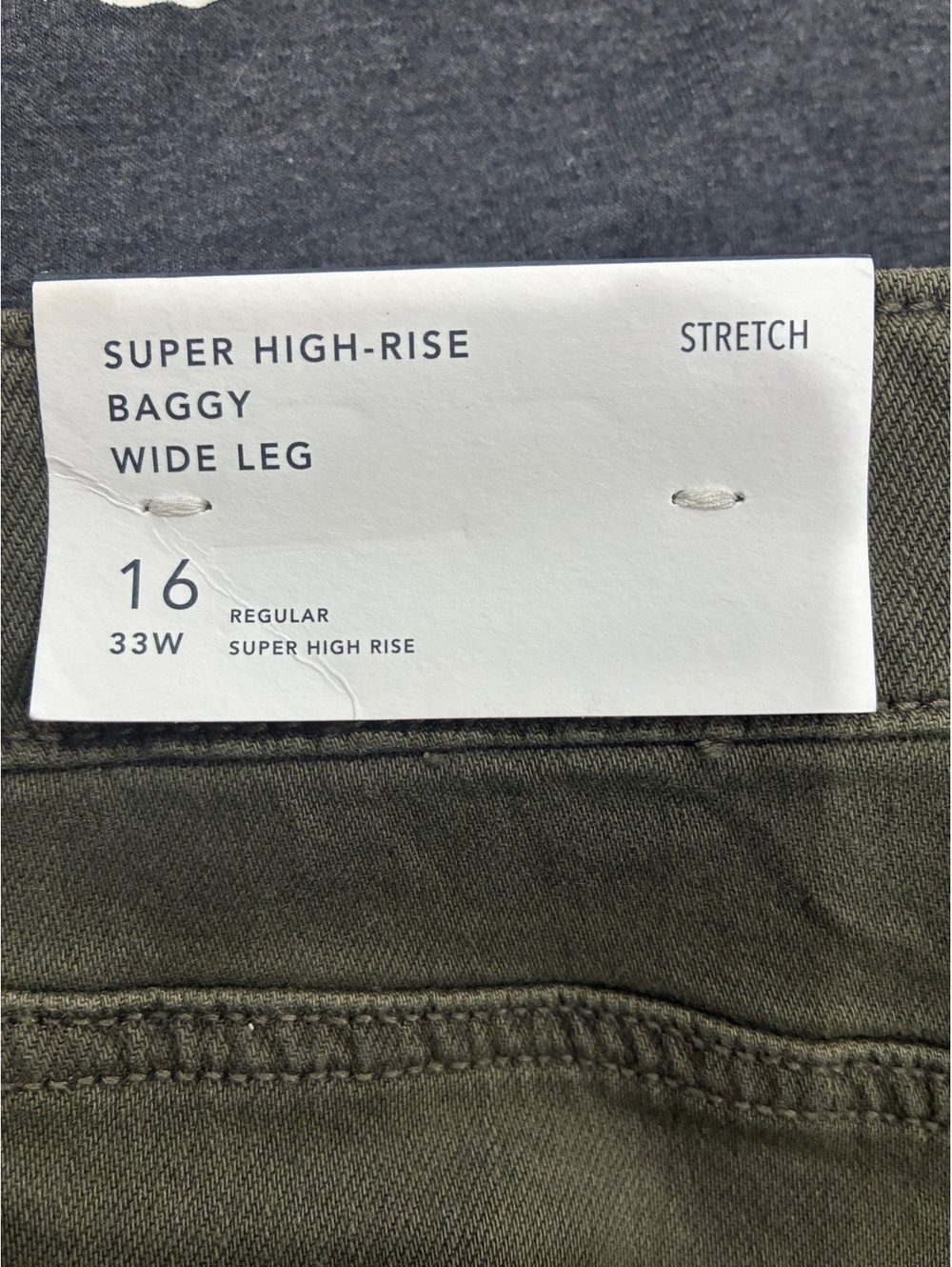 American Eagle Super High-Rise Baggy Wide Leg Pants Size 16 Regular - Picture 6 of 7